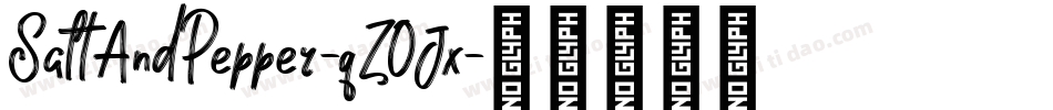 SaltAndPepper-qZ0Jx字体转换
