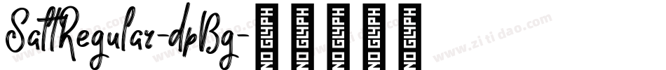 SaltRegular-dpBg字体转换