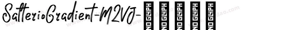 SalterioGradient-M2VJ字体转换