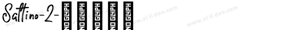 Saltino-2字体转换