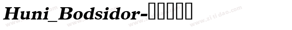 Huni_Bodsidor字体转换