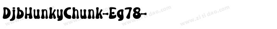 DjbHunkyChunk-Eg78字体转换