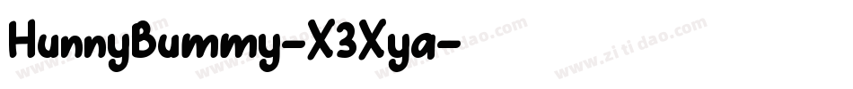 HunnyBummy-X3Xya字体转换