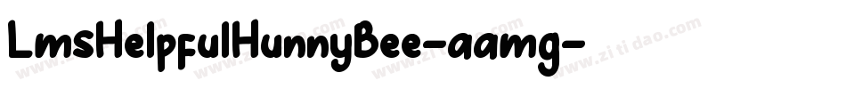 LmsHelpfulHunnyBee-aamg字体转换