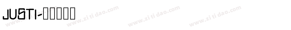 JUSTI字体转换