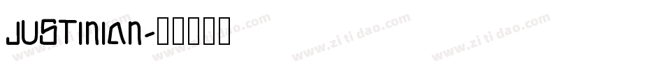Justinian字体转换