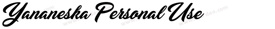 Yananeska-Personal-Use字体转换