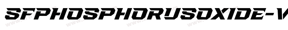 SfPhosphorusOxide-VqK6字体转换 SfPhosphorusOxide-VqK6字体转换