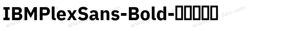 IBMPlexSans-Bold字体转换