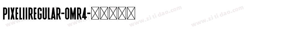 PixelIiRegular-Omr4字体转换
