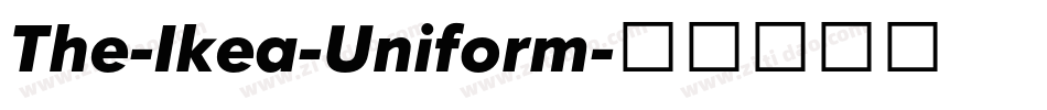 The-Ikea-Uniform字体转换