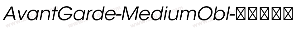 AvantGarde-MediumObl字体转换