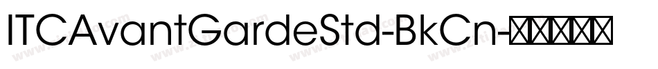 ITCAvantGardeStd-BkCn字体转换