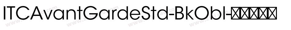 ITCAvantGardeStd-BkObl字体转换