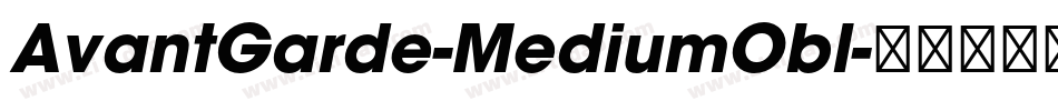 AvantGarde-MediumObl字体转换