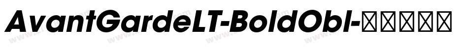 AvantGardeLT-BoldObl字体转换