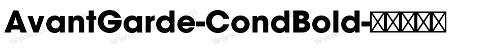 AvantGarde-CondBold字体转换