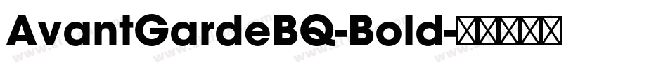 AvantGardeBQ-Bold字体转换