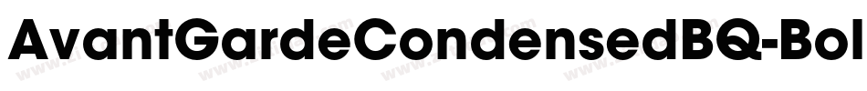 AvantGardeCondensedBQ-Bold字体转换