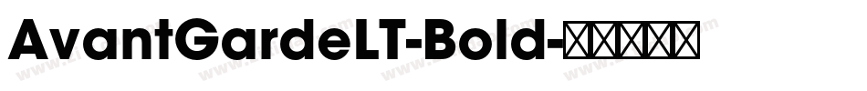 AvantGardeLT-Bold字体转换