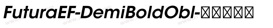 FuturaEF-DemiBoldObl字体转换