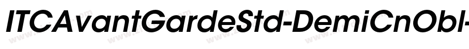 ITCAvantGardeStd-DemiCnObl字体转换