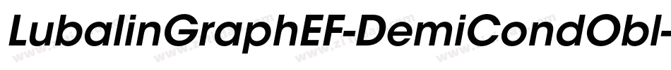 LubalinGraphEF-DemiCondObl字体转换
