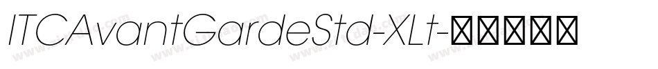 ITCAvantGardeStd-XLt字体转换