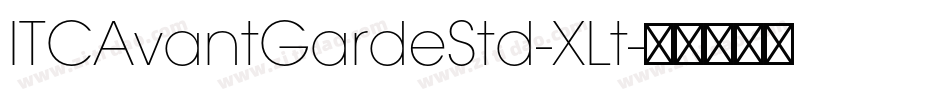 ITCAvantGardeStd-XLt字体转换