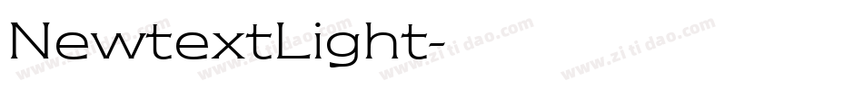 NewtextLight字体转换