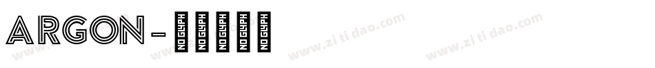 Argon字体转换