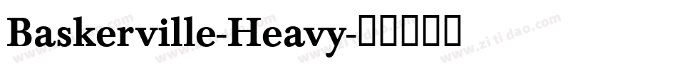 Baskerville-Heavy字体转换