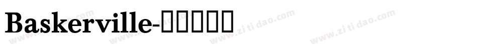 Baskerville字体转换