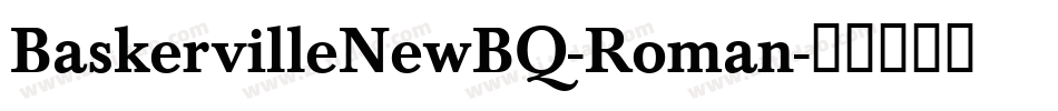 BaskervilleNewBQ-Roman字体转换