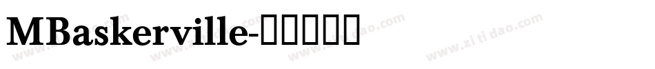 MBaskerville字体转换