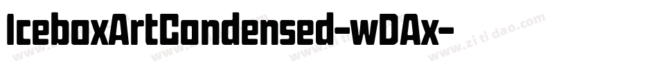 IceboxArtCondensed-wDAx字体转换