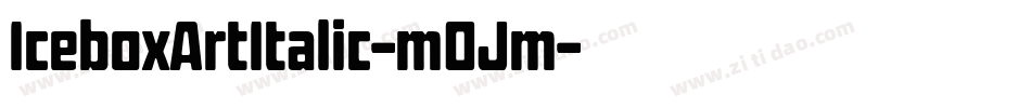 IceboxArtItalic-m0Jm字体转换