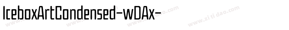 IceboxArtCondensed-wDAx字体转换