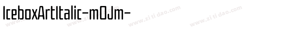 IceboxArtItalic-m0Jm字体转换