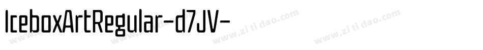 IceboxArtRegular-d7JV字体转换