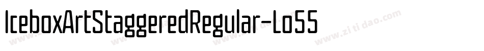 IceboxArtStaggeredRegular-Lo55字体转换 IceboxArtStaggeredRegular-Lo55字体转换