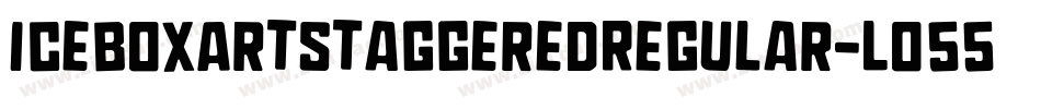 IceboxArtStaggeredRegular-Lo55字体转换 IceboxArtStaggeredRegular-Lo55字体转换