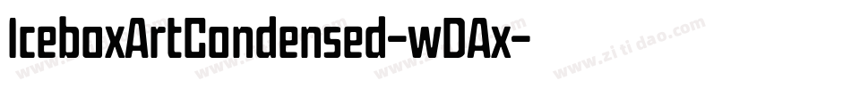 IceboxArtCondensed-wDAx字体转换