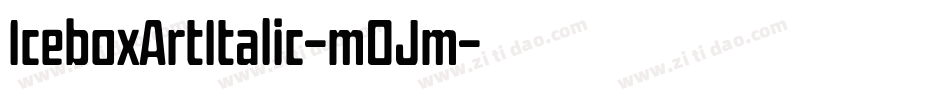 IceboxArtItalic-m0Jm字体转换