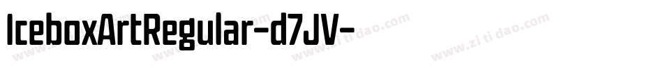 IceboxArtRegular-d7JV字体转换