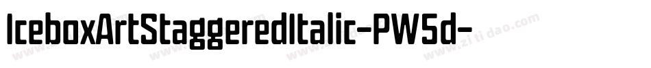 IceboxArtStaggeredItalic-PW5d字体转换