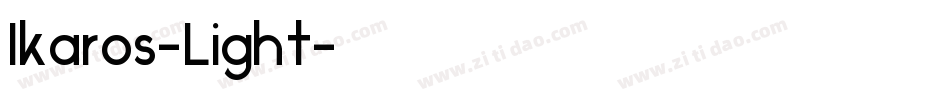 Ikaros-Light字体转换