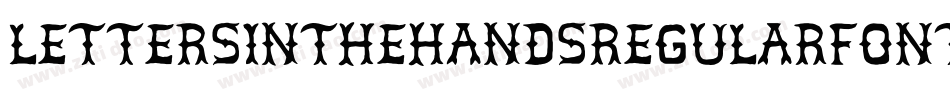 LettersInTheHandsRegularFonty-45qK字体转换