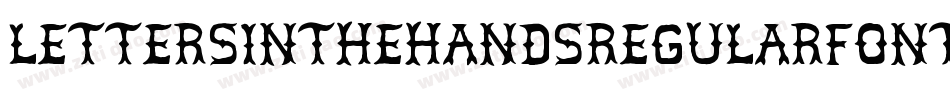 LettersInTheHandsRegularFonty-45qK字体转换