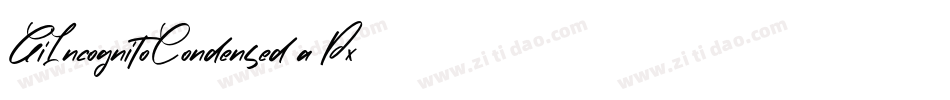GiIncognitoCondensed-a6Px字体转换
